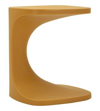 Mauro Ferretti Mesa de exterior de pe mostaza, 42x42x52 cm