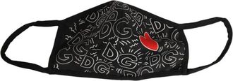 Dolce & Gabbana Mascherina Stampata - - Accessories - Uomo - Nero - ONE SIZE