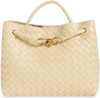 Bottega Veneta Medium Andiamo Intrecciato Shoulder Bag in 9713 Tufo-Muse Brass at Nordstrom
