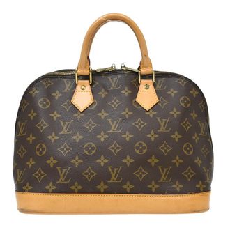Louis Vuitton Alma Handbag Monogram Canvas Brown Canvas Handbag (Pre-Owned)