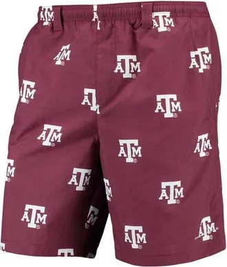 Columbia Mens Columbia PFG Maroon Texas A&M Aggies Backcast II 8 Omni-Shade Hybrid Shorts at Nordstrom, Size Xx-Large