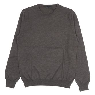 Tagliatore Marley Round-neck Knitwear - male - Tagliatore - Round-neck Knitwear - Gray - L - Knitwear