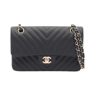Chanel Pre-owned Vintage Flap Shoulder Bag - Dames - Pre-owned - Zwart - Maat: ONE Size