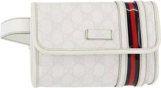 Gucci Pre-owned Belt Bags, female, White, Size: ONE SIZE Pre-owned Plastic Crossbody Bag