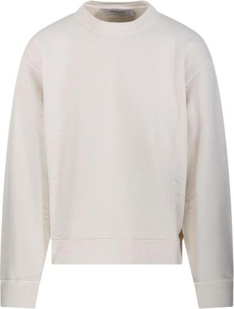 Golden Goose Sweatshirt met Omgekeerd Logo - Heren - Sweatshirts - Wit - XS - Katoen - Hoodies & sweatvesten