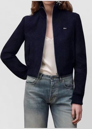 Dior leather single breasted coat