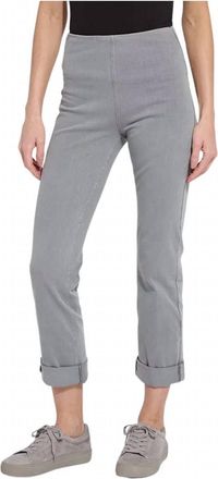 Lyss&eacute; Boyfriend Denim Jeans In Antique Wash Dark Grey