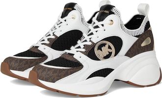 Michael Kors Zuma Knit Trainer Womens Shoes Brown : 9.5 M