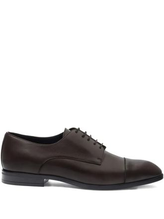 Bally Onizy leather derby shoes - men - Calf Leather/Calf Leather/Calf Leather/Rubber - 42.5 - Brown