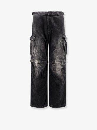 Balenciaga Pantaloni Cargo black denim - BALENCIAGA - gender_Man