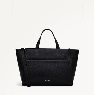 Radley London Oak Street Medium Ziptop Satchel Bag in Black at Nordstrom