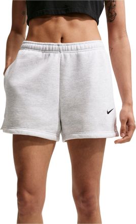 Nike (WMNS) Nike Studio Fleece Medium Mid-Rise Shorts Birch Heather Black IR8313-051