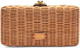 Frances Valentine Pepper Wicker Clutch in Toast at Nordstrom