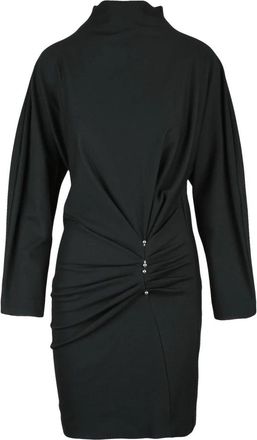 Dondup Batwing jurk met zijpiercing - Dames - Korte kleedjes - Zwart - S - Kleedjes