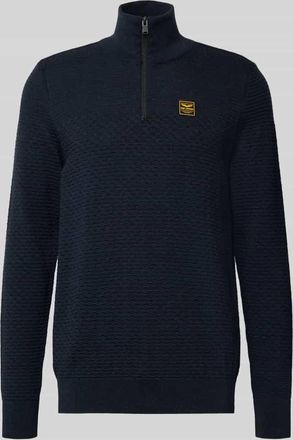 PME Legend Strickpullover mit gerippten Abschlüssen in Marine, Größe XXXL