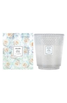 Voluspa Milk Rose Hearth 5-Wick Glass Candle at Nordstrom