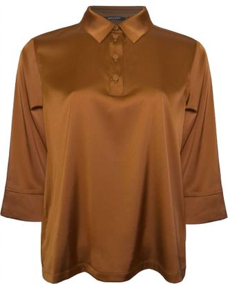 Insight Womens Satin Top In Walnut
