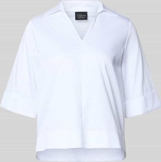 s.Oliver Red Label Regular Fit Blusenshirt aus Baumwoll-Mix in Weiss, Gr&ouml;&szlig;e 34