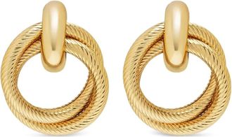 Nialaya Orecchini a cerchio doppio - Oro