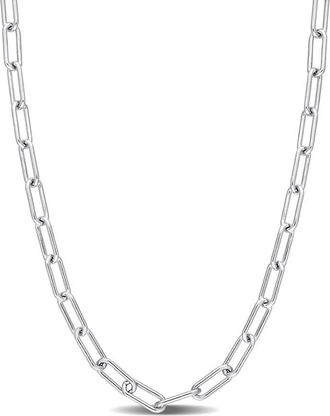 Amour 3.5mm Paperclip Chain Necklace In Sterling Silver, 24 In