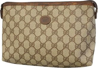 Gucci Brown Pvc Pouch (Pre-Owned)