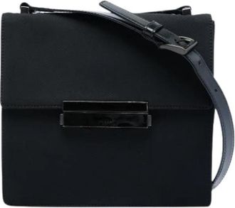 Prada Pre-owned Nylon Crossbody Bag - Dames - Vintage Schoudertas - Zwart - ONE Size - Nylon - Vintage