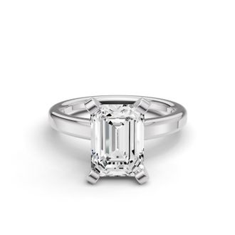 Tilla 4CT Emerald Cut Lab Grown Diamond Solitaire Ring