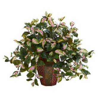 Nearly Natural Hoya Artificial Plant in Decorative Planter in Green at Nordstrom