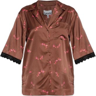 Ganni Donna, Camicette, Marrone, S, new