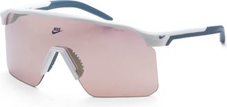 Nike Mens 61 mm White Sunglasses