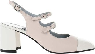 Carel Pink Two-Tone Leather Pumps