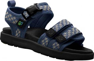 Gravity Defyer Mens Cafe Sandal In Blue/yellow