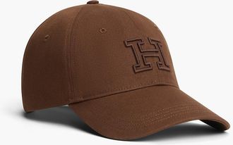 Tommy Hilfiger Mens Embroidered H-Logo Baseball Cap - Legacy Brown