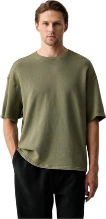 American Vintage Oversized T-shirt - Heren - T-shirts - Groen - S - Katoen - Tops