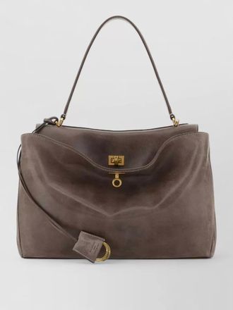 Balenciaga leather rodeo tote bag top handle