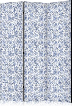 Artgeist Biombo Artgeist Vintage Floral Azul 135x172 Cm 3 O 5 Paneles