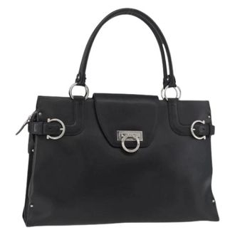 Ferragamo Pre-owned Handbags, female, Black, Size: ONE SIZE Pre-owned Hand Bag