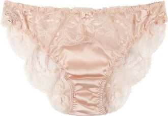 Fleur Of England Fleur OF England Signature Lace Briefs - Nude - L