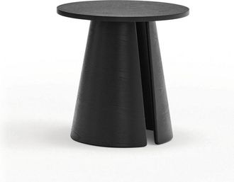 Teulat Mesa auxiliar redonda negro