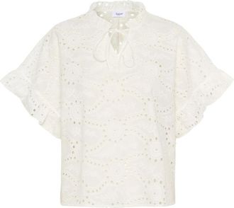 Saint Tropez Kindra SZ Blouse - Dames - Blouses - Beige - L - Overhemden