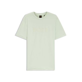 BOSS Regular-fit cotton T-shirt with modern logo