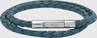 Tod's Bracciale MyColors in pelle di vitello intrecciata con logo inciso