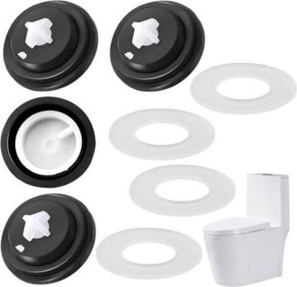 OEM Juego De 4 Membranas Para V&aacute;lvulas De Flotador De Bajo Caudal Siamp + 4 Juntas Para V&aacute;lvulas De Descarga De Inodoro, Flotador De Descarga De Inodoro P