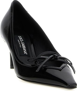 Dolce & Gabbana Womens Pump Black Calfskin Leather
