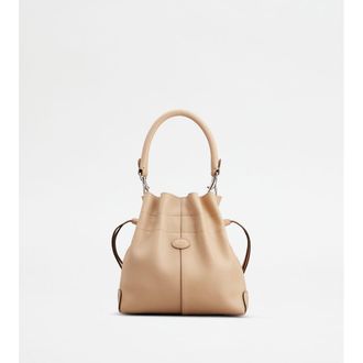 Tod's Tods Di Bag Bucket Bag in Leather Mini with Drawstring
