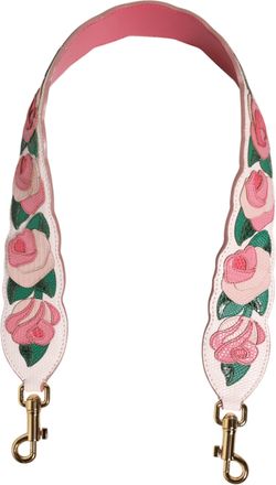 Dolce & Gabbana Schoudertas Accessoire van Wit Bloemend Kalfshuid