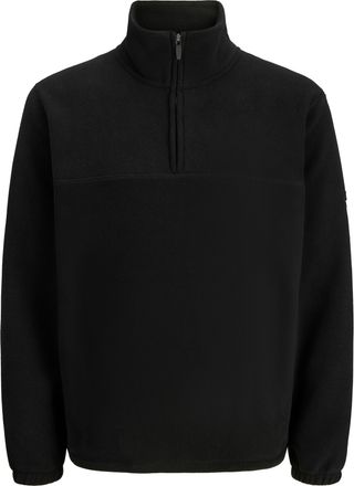 Jack & Jones Sweatshirt JACK & JONES JCOPOINT FLEECE SWEAT HIGH NECK HALF ZIP, Herren, Gr. XXL, schwarz, angeraute Sweatware, Obermaterial: 100% Polyester, unifarb
