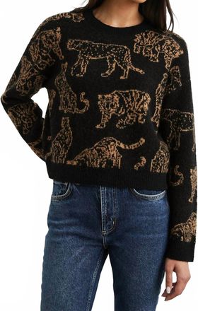 Rails Perci Sweater In Camel Wild Cats