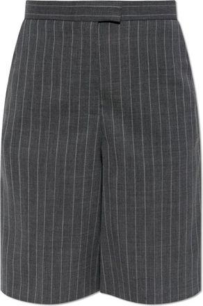 Valentino Garavani Wool Shorts - Dames - Korte Broeken - Grijs - XS - Wol - Korte Broeken