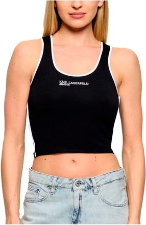 Karl Lagerfeld Mujer, Camisetas, Negro, Talla: M